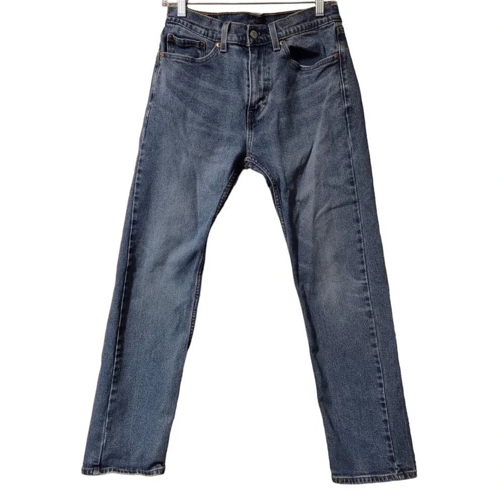 Levi‎ Strauss & Co. Jeans Men's 29x30 Relaxed 505 Pocket Blue Denim Whiskering